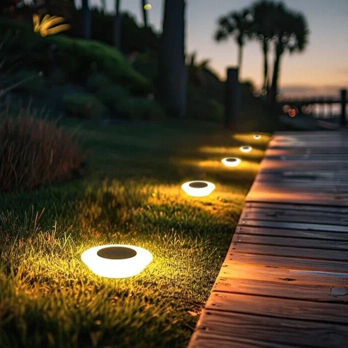 Solar Ground Lights – Waterproof LED Outdoor Lighting for Garden & Driveway 