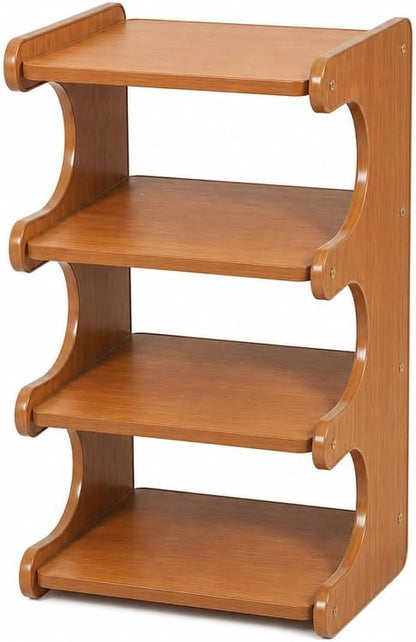 4–7 Tier Bamboo Shoe Rack Organizer, Multi-Layer Shoe Shelf for Entryway or Closet, Space-Saving Storage Stand, Natural Wood Finish (7 Layers)