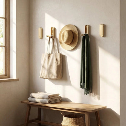 Foldable Wall Coat Hook - Space-Saving Zinc Alloy Design 2