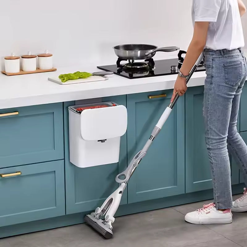 Hanging Trash Can - Convenient Dual-Access Lid & Space-Saving Design 6