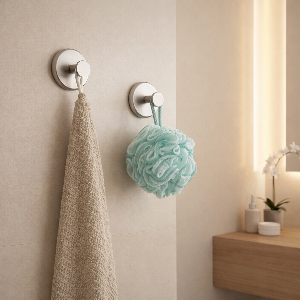 Heavy Duty Suction Cup Hooks - Strong, Tool-Free Storage Solution