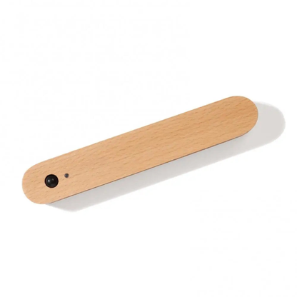 Magnetic Wooden Key Holder for Wall with Motion Sensor LED Nightlight, Natural Beech Wood, Rechargeable 1W LED 7