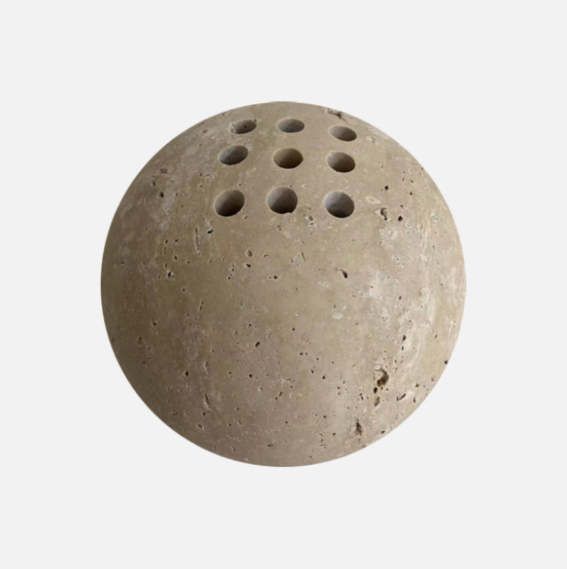 Natural Marble and Travertine Incense Burner with 9 Holes – Eco-Friendly Aromatic Incense Holder for Relaxation 8