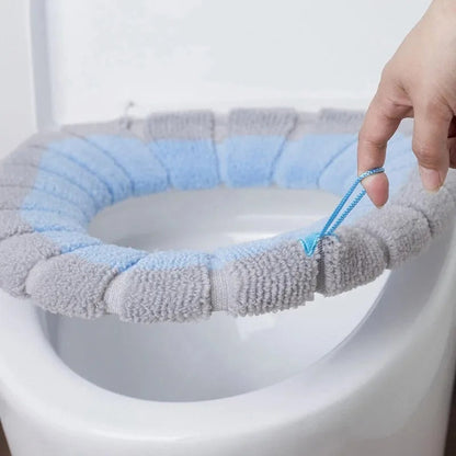 Plush Toilet Seat Cover Mat – Soft, Washable, Universal Fit for Winter Comfort and Warmth 2