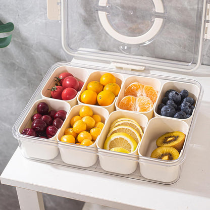  Serving Tray With Handles - Elegant 8-Compartment Design 4