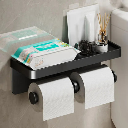 Wall-Mounted Toilet Paper Holder Stand - Space-Saving & Modern Design 5
