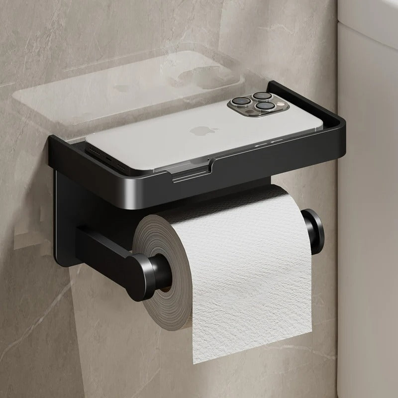 Wall-Mounted Toilet Paper Holder Stand - Space-Saving & Modern Design 7