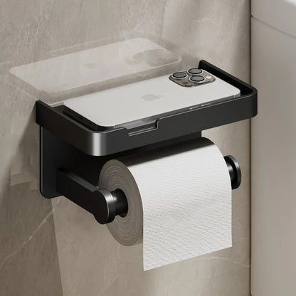 Wall-Mounted Toilet Paper Holder Stand - Space-Saving & Modern Design 7