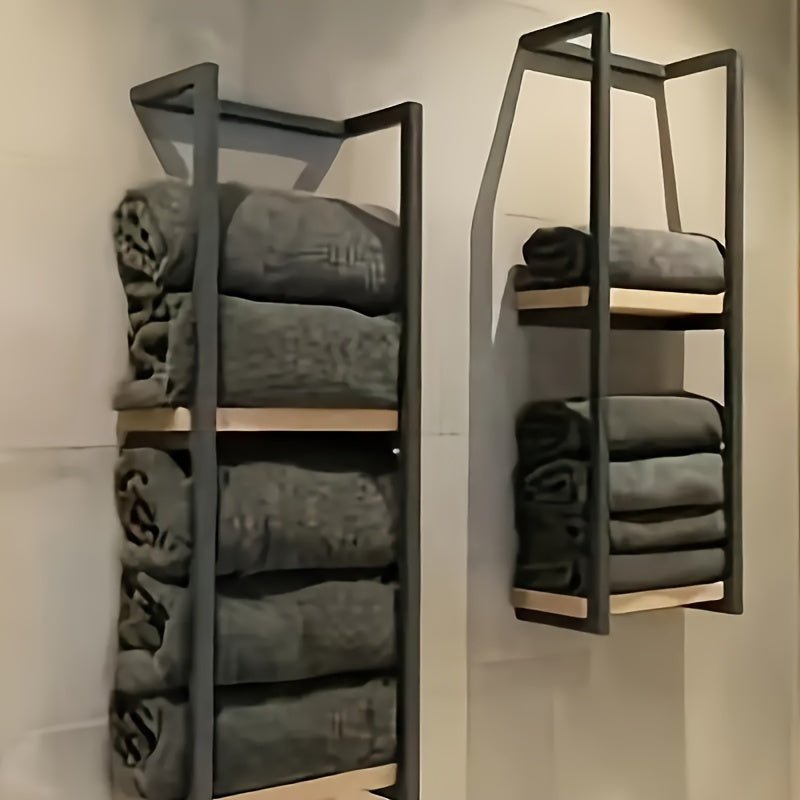 Wall Mounted Towel Rack - Space-Saving & Rust-Resistant Design 3
